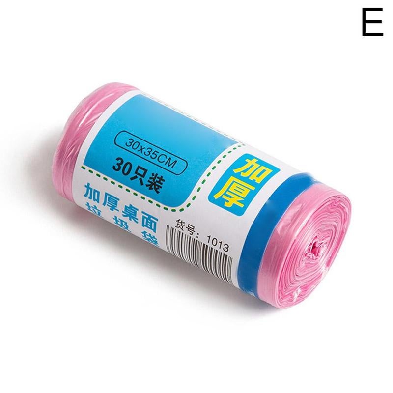 Thickened, colorful, small-sized desktop garbage bags (30 bags per roll) - Mini disposable sorting garbage bags